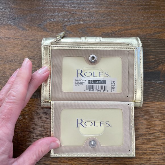 NWT Rolfs Small Gold Wallet - Picture 6 of 8